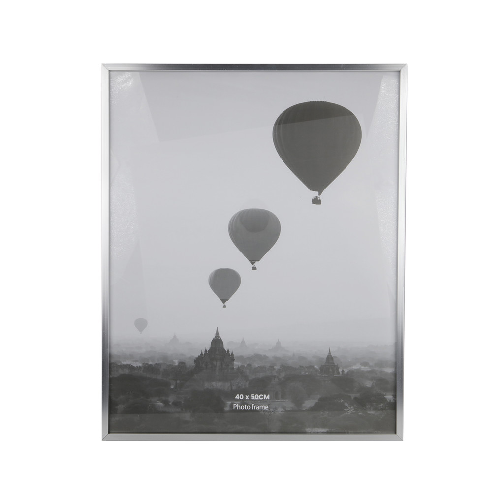 KASSA HOME กรอบรูปอะลูมิเนียม 40 x 50 ซม. รุ่น CRCAL123-SILVER-45 สีเงิน