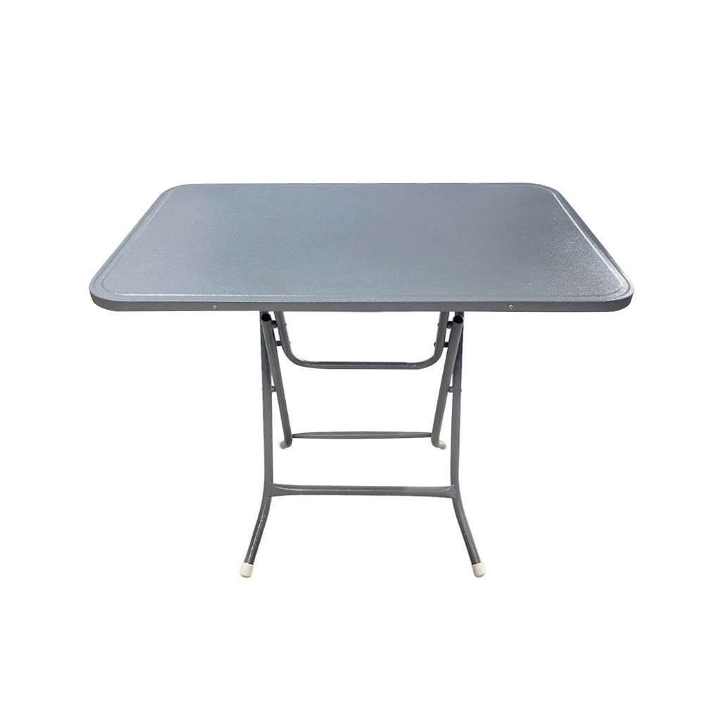 โต๊ะพับเหล็กเหลี่ยม KASSA ขนาด 91.5 x 60.5 x 76 ซม. สีเทา