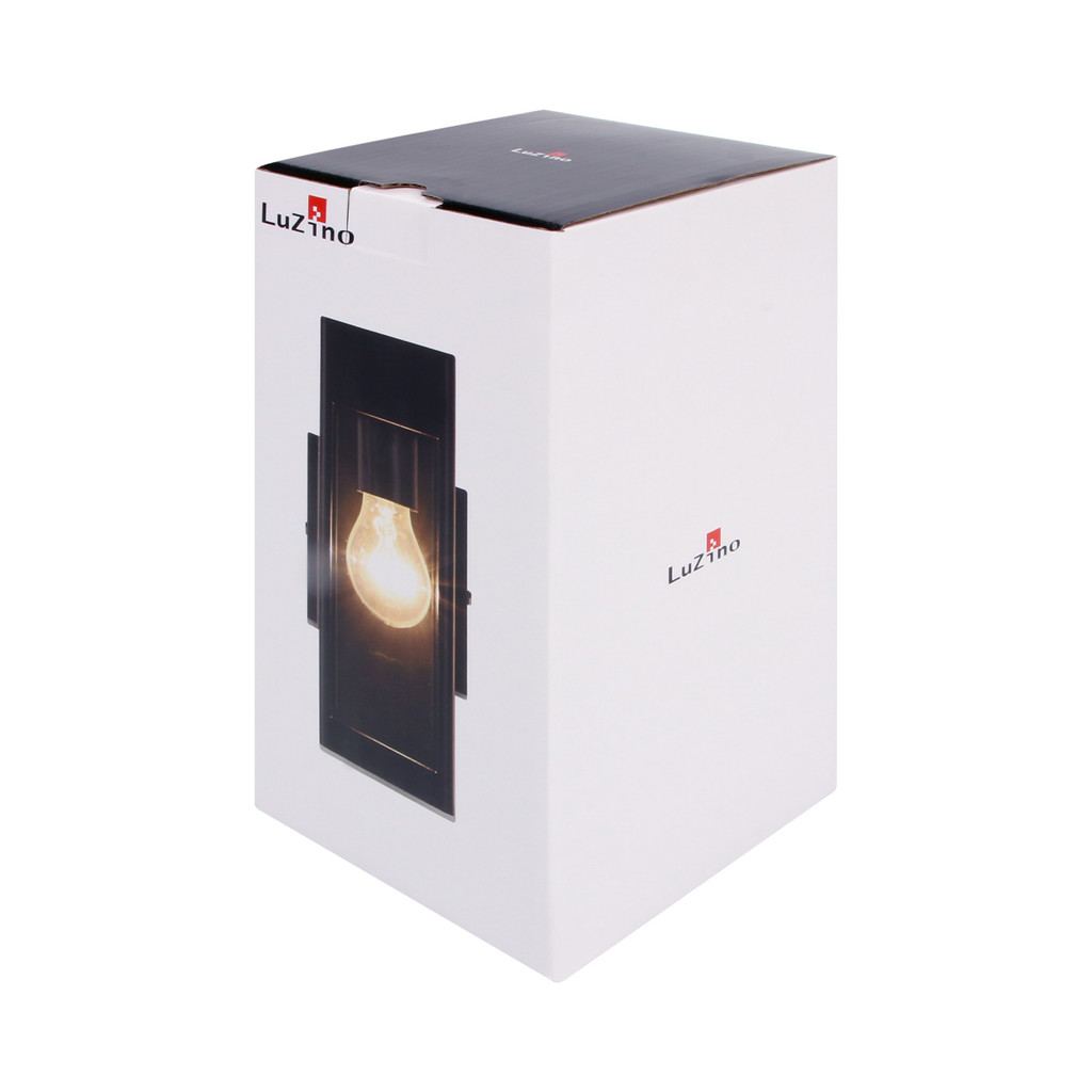 LUZINO โคมไฟกิ่งภายนอก E27 รุ่น 0397-WD BK ขนาด 12 x 12 x 25.2 ซม. สีดำ - รูปที่ 3