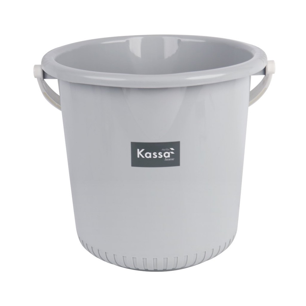 KASSA HOME ถังน้ำหูหิ้ว รุ่น 2005 ขนาด 16 ลิตร สีเทา