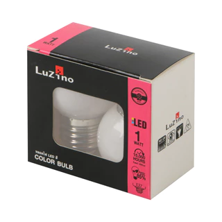 LUZINO หลอดไฟ LED 1 วัตต์ Warm White รุ่น SKG45CBW-1W G45 E27 (แพ็ก 2 หลอด)