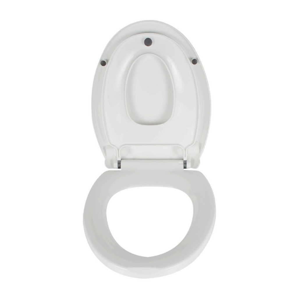 KASSA ฝารองนั่งพลาสติก ทรงรี SLOW CLOSE 2 ชั้น รุ่น KS-STC2290 สีขาว