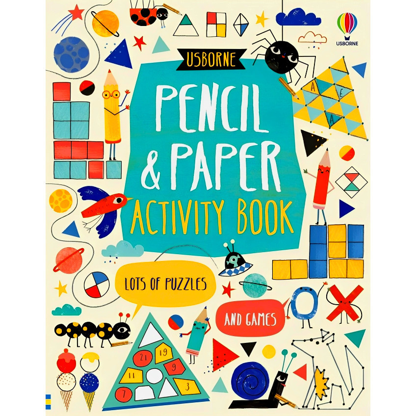 BBW หนังสือ USBORNE PENCIL & PAPER ACTIVITY BOOK