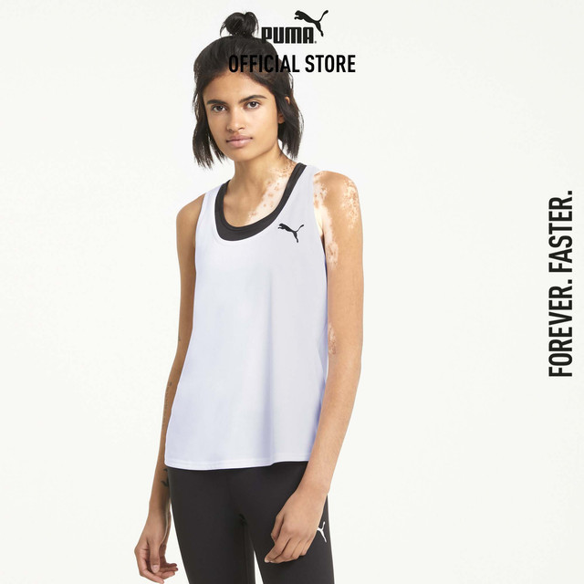 PUMA BASICS - เสื้อกล้ามผู้หญิง Active สีขาว 58685402