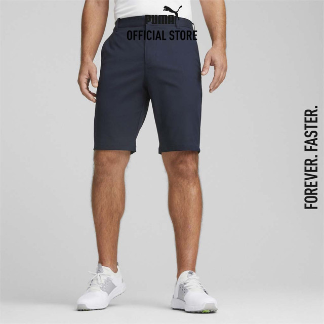 PUMA GOLF - กางเกงขาสั้นผู้ชายสำหรับกีฬากอล์ฟ Dealer 10" สีฟ้า 53552205