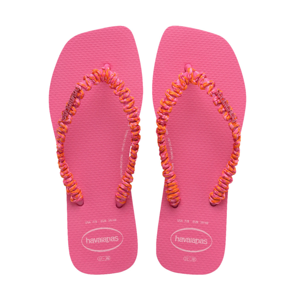HAVAIANAS รองเท้าแตะผู้หญิง Slim Square Boho Flip Flop PINK 41499455784F_S5PIXX