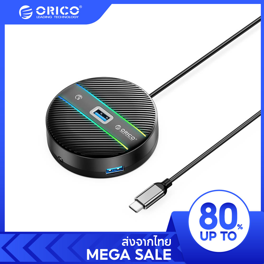 ORICO 4 in1 พอร์ตฮับ USB อะแดปเตอร์แยกฮับ 4 พอร์ต USB 3.0 หลายพอร์ต สําหรับคอมพิวเตอร์ แล็ปท็อป