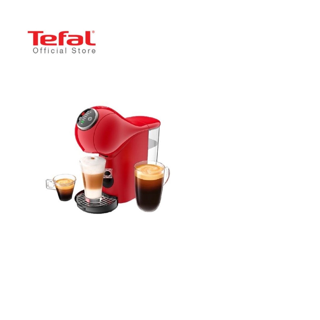 Tefal เครื่องชงกาแฟแบบแคปซูล จีนีโอ้ เอส พลัส สีแดง รุ่น KP340566 GENIO S PLUS RED