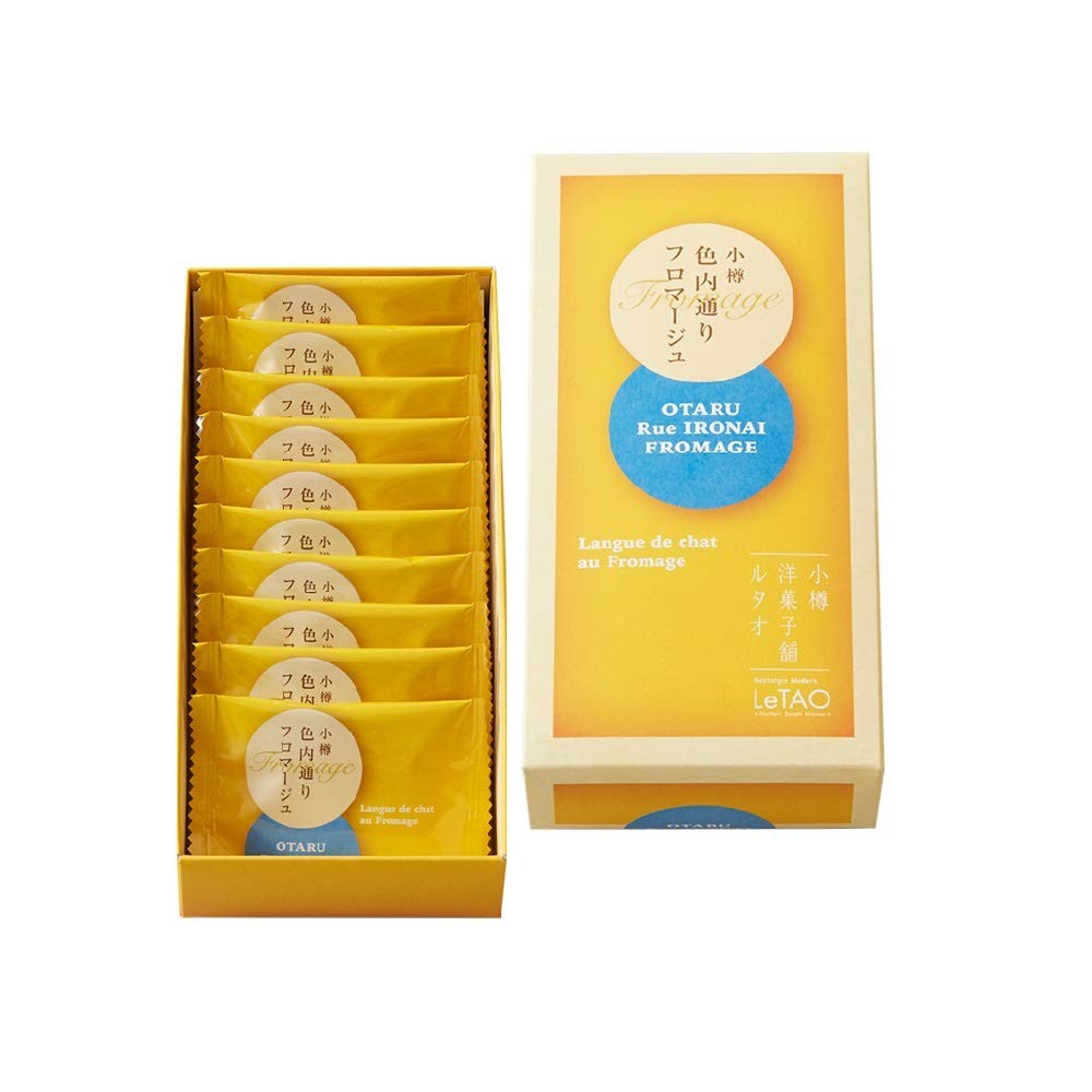 พร้อมส่งจากญี่ปุ่นถึงใน 9 วัน✨LeTAO Langue de Chat Cookie Otaru Ironai Dori Fromage คุกกี้ห่อแยกชิ้น