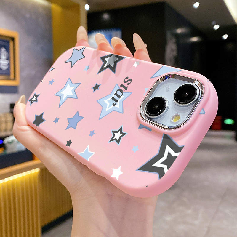 เคสสำหรับ OPPO A17 A17K เคสป้องกันซิลิโคนกันกระแทกเคสโทรศัพท์มีลายดาว - รูปที่ 6