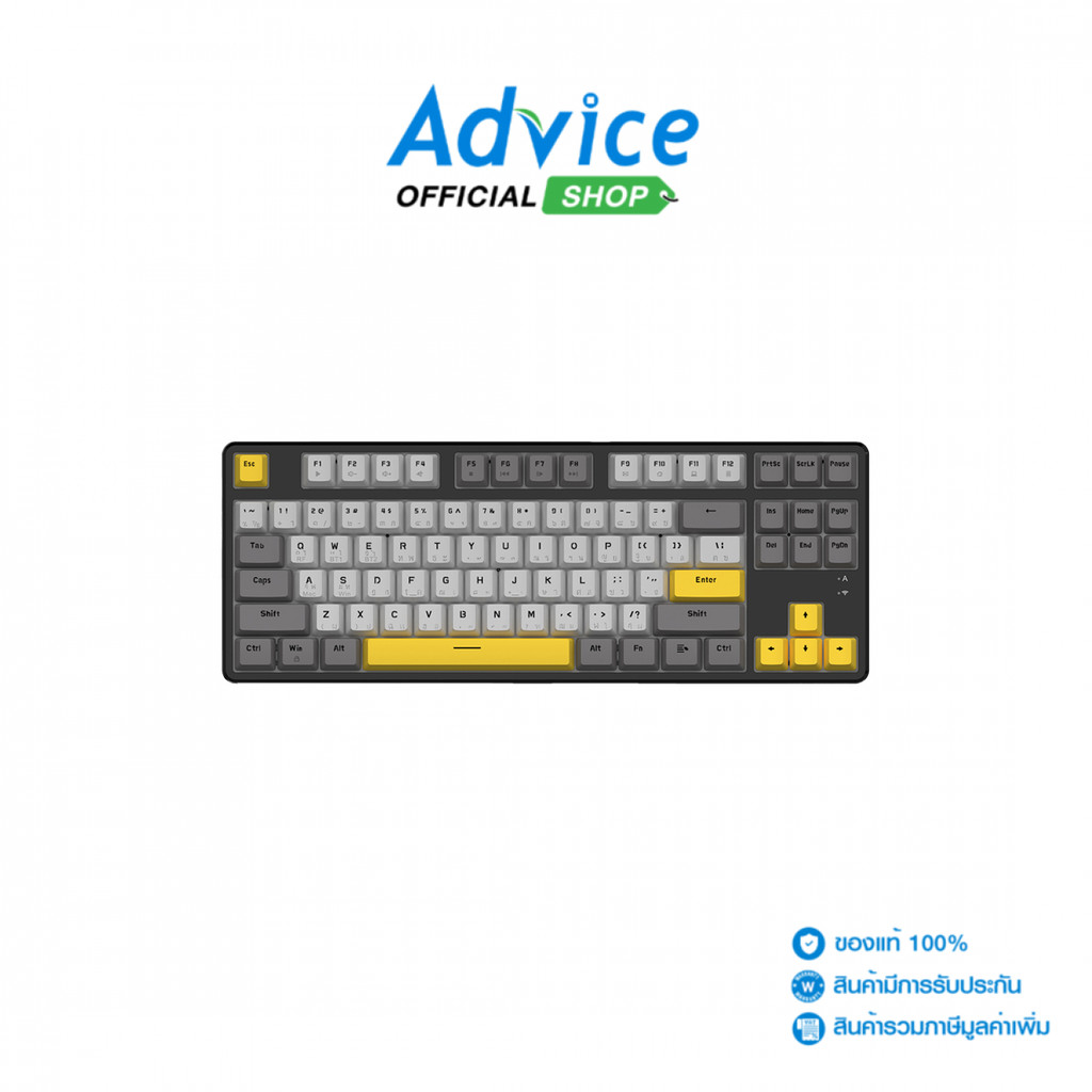 AJAZZ WIRELESS/BLUETOOTH KEYBOARD (คีย์บอร์ด) AK872 STARRY NIGHT - RED SWITCH - A0161005