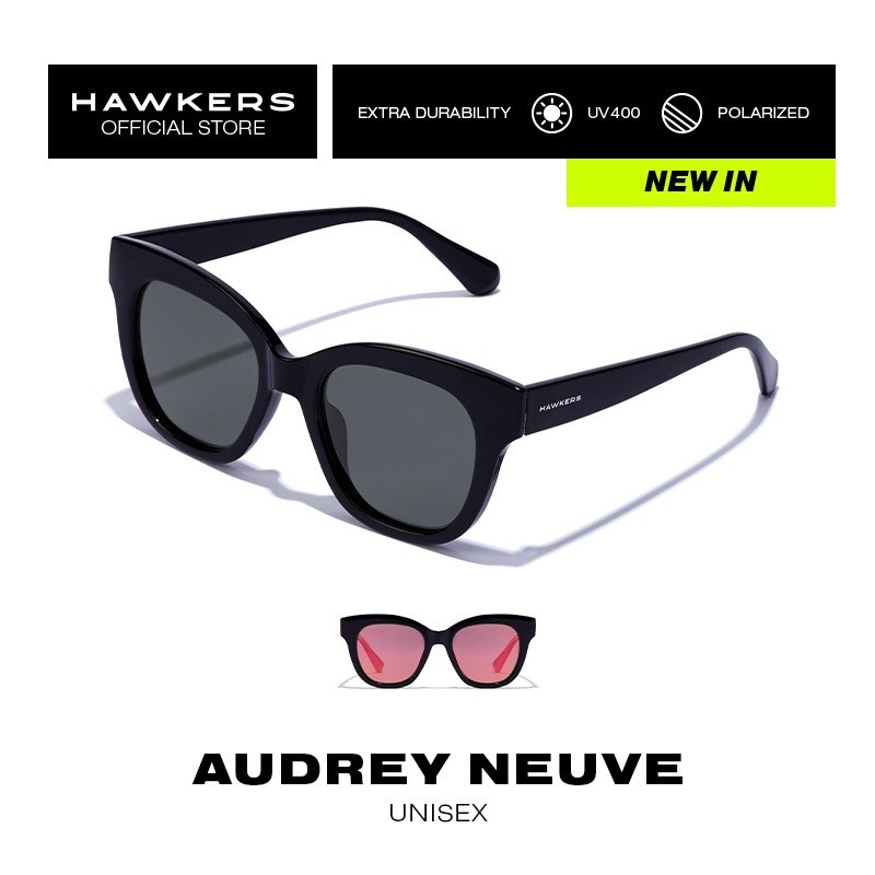 HAWKERS Audrey Neuve Polarized แว่นกันแดดสำหรับทั้งชายและหญิง ยูนิเซ็กซ์ ผลิตภัณฑ์อย่างเป็นทางการได้