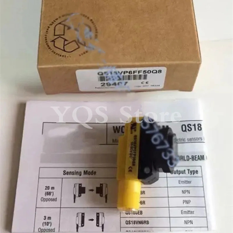 <0>1PCS เซ็นเซอร์สวิตช์โฟโตอิเล็กทริค QS18VN6FF50Q8 QS18VP6FF50Q8 QS18VP6DQ8 QS18VN6LPQ8 QS18VP6LPQ8