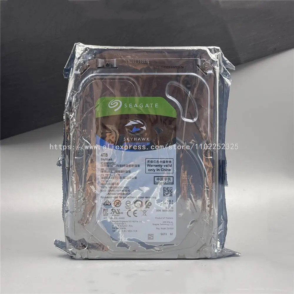 สำหรับ Seagate SkyHawk ST4000VX007 4 TB 6Gb/s 64MB 3.5" ฮาร์ดไดรฟ์ภายใน PC SATA ใหม่