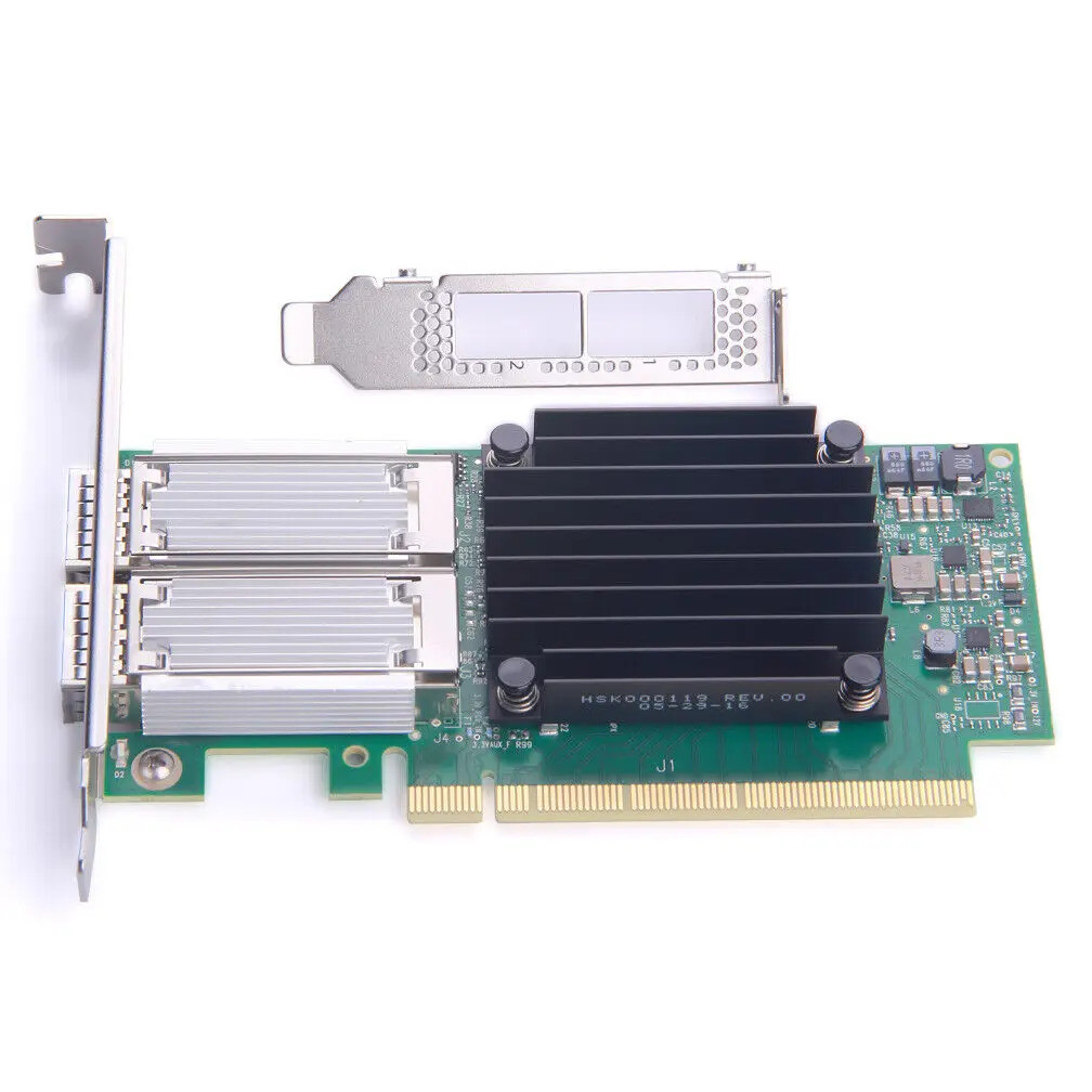 <0>MCX416A-CCAT การ์ด PCI-E3x16 Mellanox ConnectX-4 EN สองพอร์ต 100 กิกะบิต QSFP28