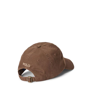 Polo Ralph Lauren หมวกผู้ชาย Cotton Chino Ball Cap รุ่น MAPOHGS0J420610 สีน้ำตาล