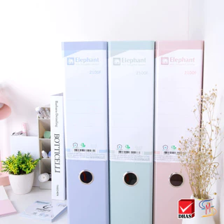 Elephant ตราช้าง แฟ้ม แฟ้มใส่เอกสาร สันกว้าง No.2100 A4 สีพาสเทลนู้ด จำนวน 1 แฟ้ม