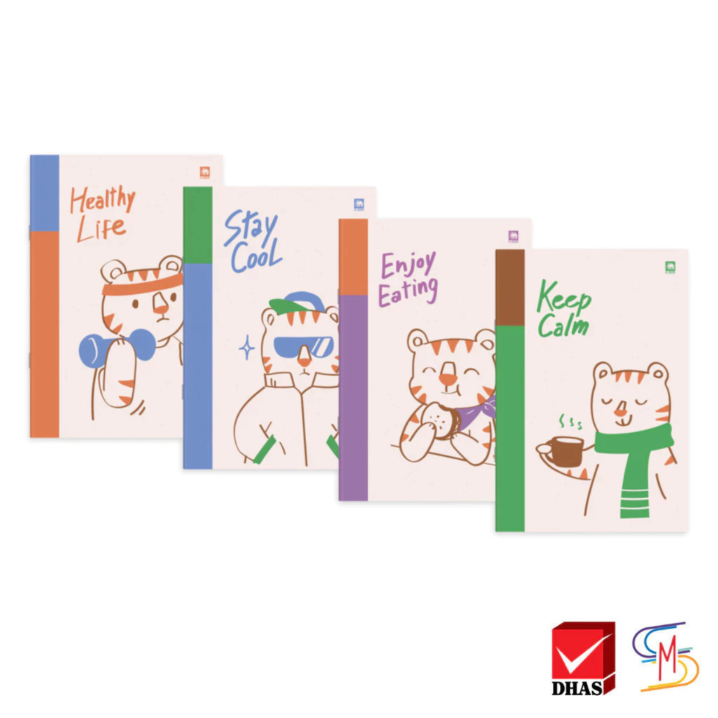 Elephant ตราช้าง สมุด สมุดนักเรียน K-202R 60 แกรม 20 แผ่น (คละสี) 1 เล่ม