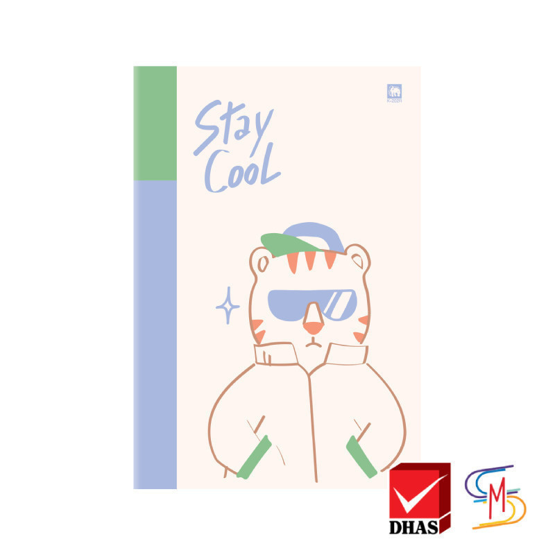 Elephant ตราช้าง สมุด สมุดนักเรียน K-202R 60 แกรม 20 แผ่น (คละสี) 1 เล่ม