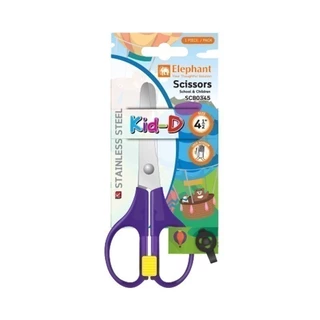 Elephant ตราช้าง กรรไกร SCB0345 (KID-D) ขนาด 4 1/2 นิ้ว สีม่วง