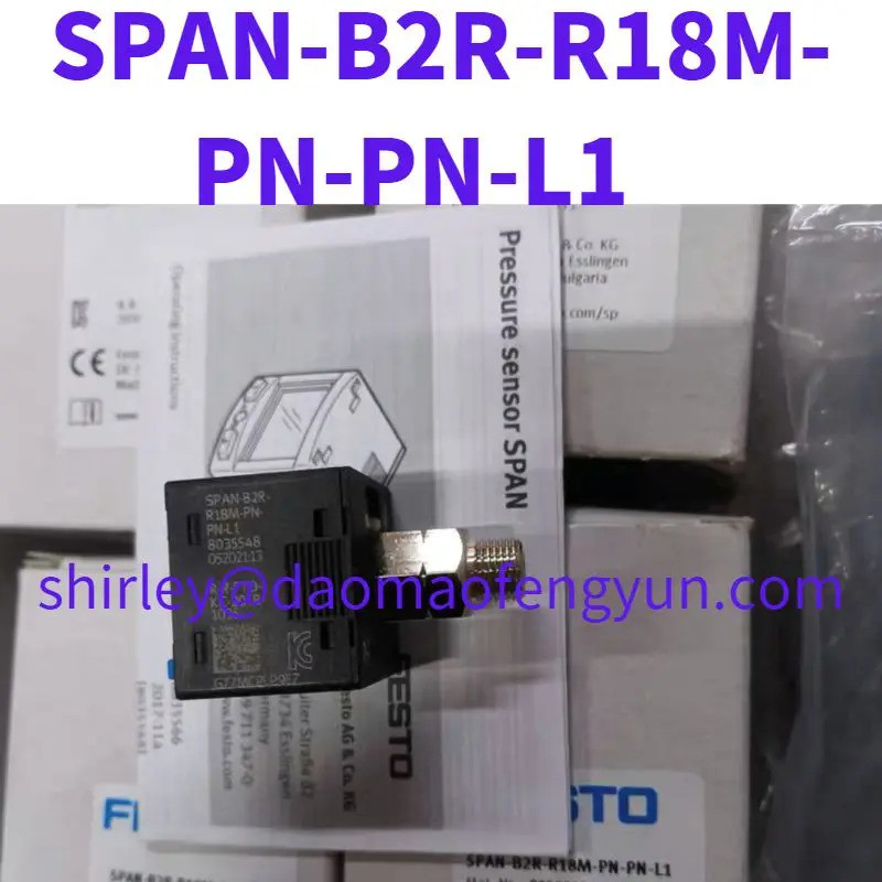 เกจวัดแรงดัน SPAN-B2R-R18M-PN-PN-L1 ใหม่เอี่ยม 8035548   พร้อมสายเชื่อมต่อ