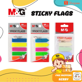 กระดาษโน้ต Sticky Flag สติ้กกี้โน้ต ดัชนี ที่คั่นเอกสาร M&G หัวลูกศร หัวสี่เหลี่ยม