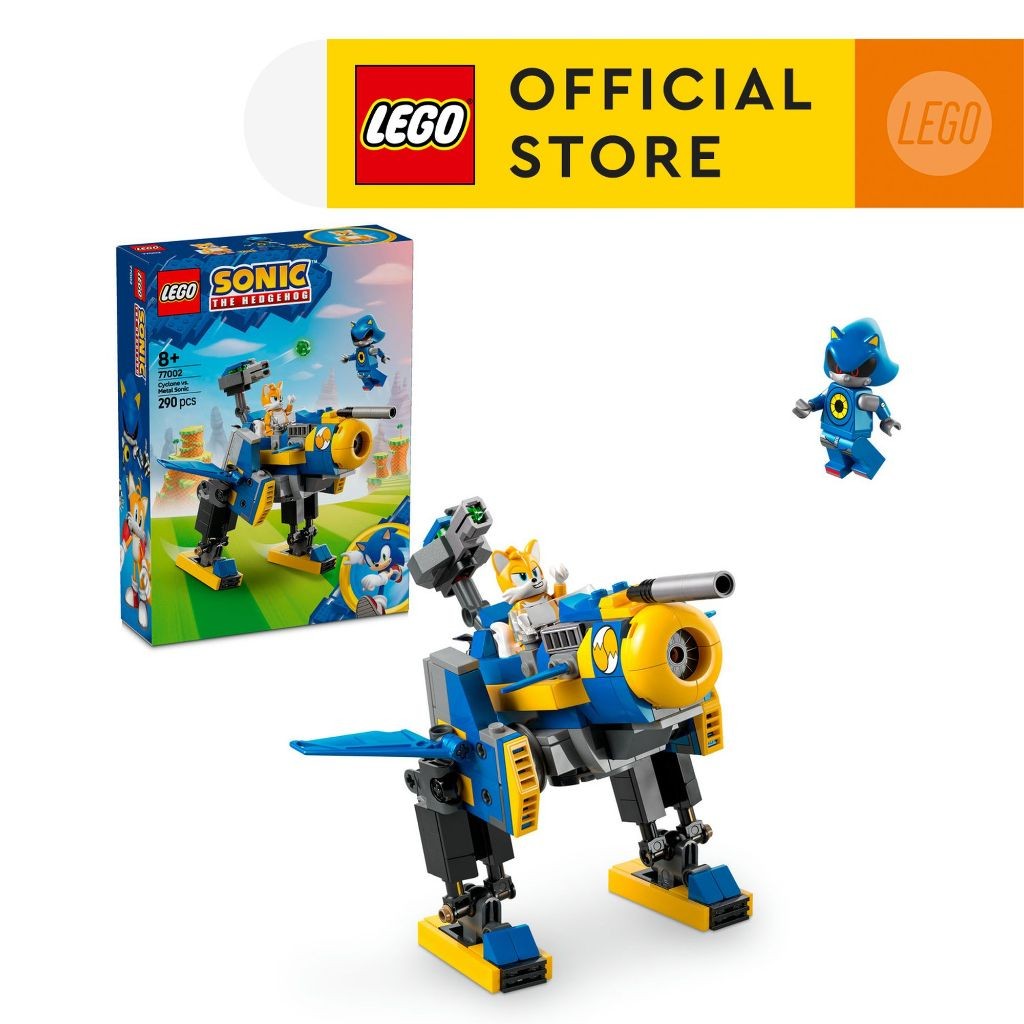 LEGO Sonic 77002 Cyclone vs. Metal Sonic (290pcs.), Building Blocks, Kids Toy