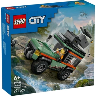 LEGO City 60447 Off-Road 4x4 Mountain Truck (221pcs.), Building Blocks, Kids Toy