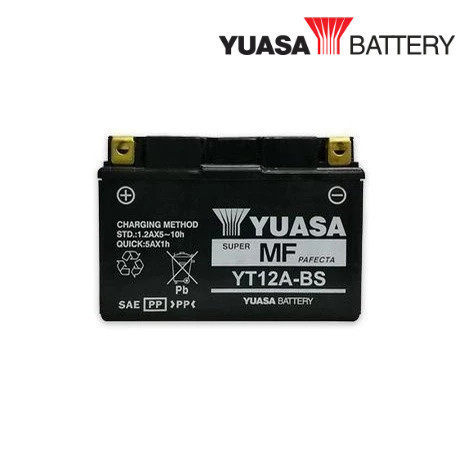 YUASA BATTERY ส่งฟรี! แบตเตอรี่มอเตอร์ไซค์ YUASA YT13ABS