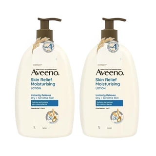 [แพ็คคู่] อาวีโน่ สกิน รีลีฟ มอยส์เจอร์ไรซิ่ง โลชั่น 1000 มล.x2 Aveeno Skin Relief Moisturizing Lotion 1000 ml. x2
