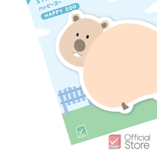 Elephant กระดาษโน๊ต กระดาษโน้ตกาวในตัว แฟนซี Happy Farm (คละลาย) 1 ชิ้น