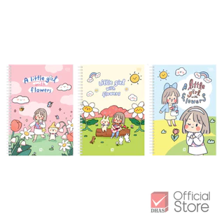 Elephant สมุด สมุดริมลวด B5 70G 60S ซิบบิล คละลาย จำนวน 1 เล่ม
