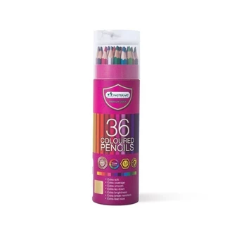 Master Art สีไม้ 36 สี (บรรจุทรงกระบอก/Tube) พกพาง่าย - 1 กระปุก