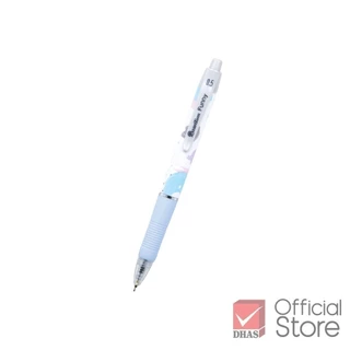 Quantum ปากกา ปากกาลูกลื่น เจลลูลอยด์ ฟันนี่ 0.5 น้ำเงิน คละสี จำนวน 4 ด้าม