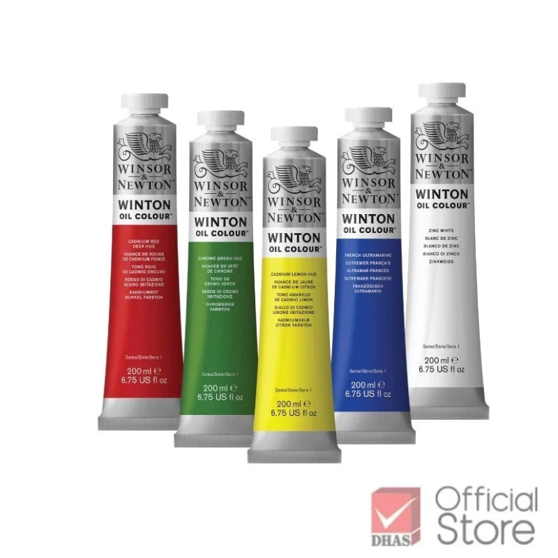 Winsor&Newton Winton สีน้ำมัน วินตั้น 200 มล. 44 เฉดสี จำนวน 1 หลอด