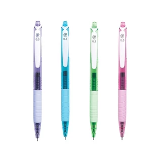 Quantum ปากกา ปากกาเจล ไดอิจิเจล ดอลลี่ น้ำเงิน 0.5 คละสี จำนวน 4 ด้าม