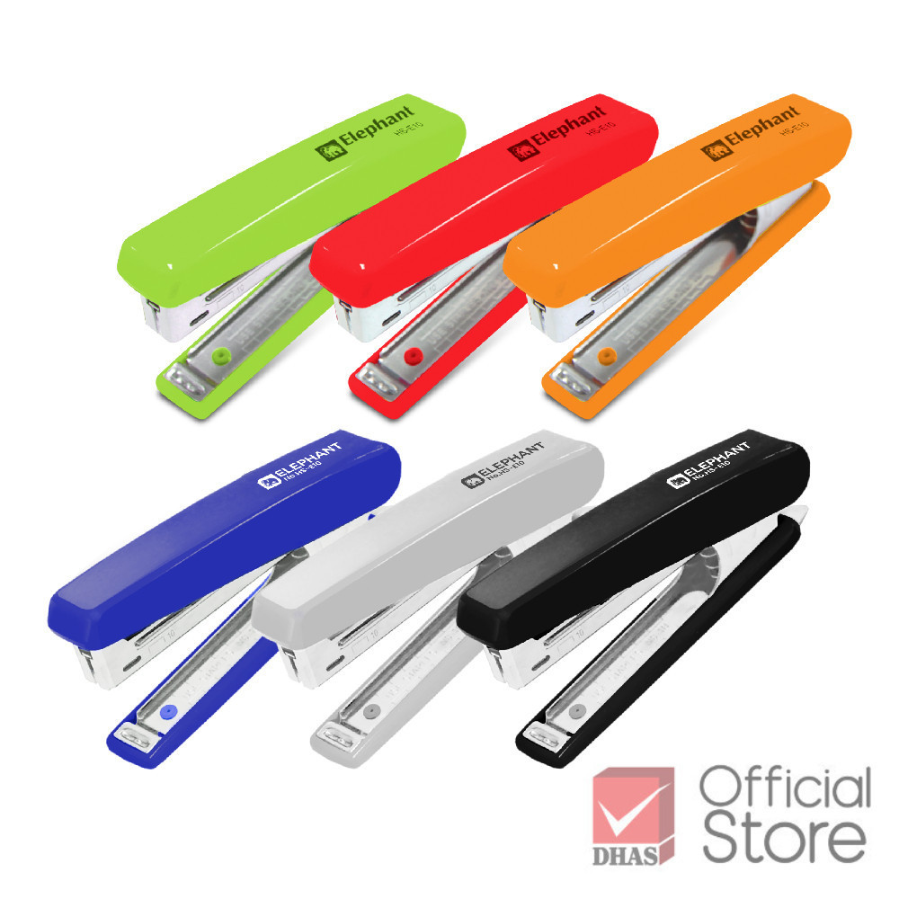 Elephant เครื่องเย็บกระดาษ No.HS-E10 จำนวน 1 เครื่อง (คละสี)