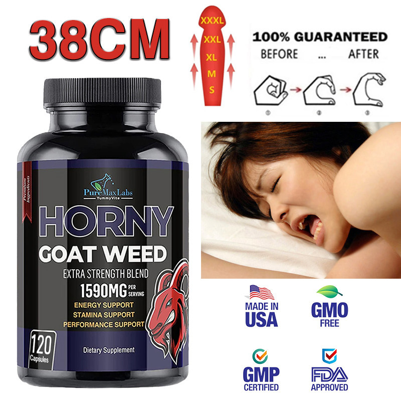Xemenry Premium Mens Vitality Complex พร้อมวัชพืชแพะเงี่ยน 10% Icariins, Maca Root, Tribulus & Tongkat Ali, Natural Testosterone Support, Energy & Stamina Booster