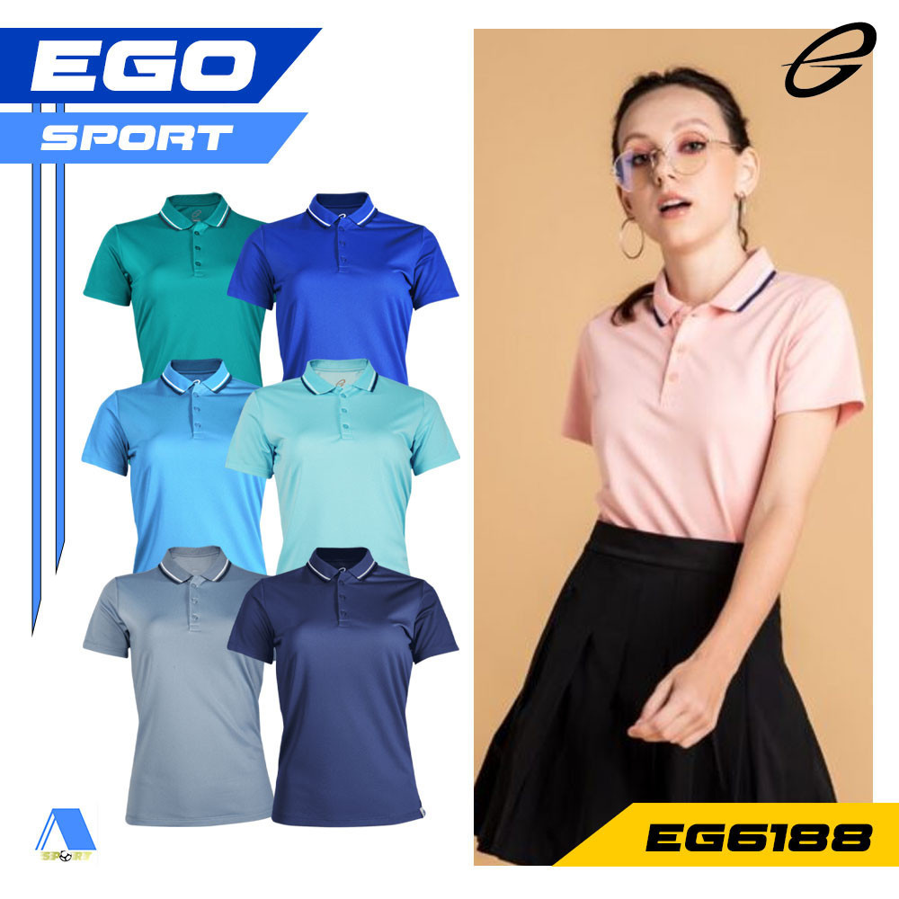 [[ส่งฟรี!! มีเงินคืน]] EGO SPORT เสื้อโปโลหญิง รหัส EG6188 ชุดที่ 2 แท้100%