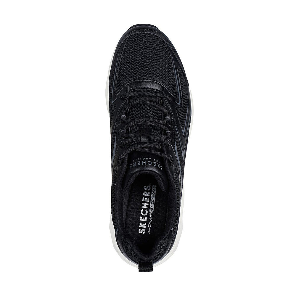 Skechers สเก็ตเชอร์ส รองเท้าผู้ชาย Men SKECHERS Street Tres-Air Uno Shoes - 183082-BLK Air-Cooled Memory Foam