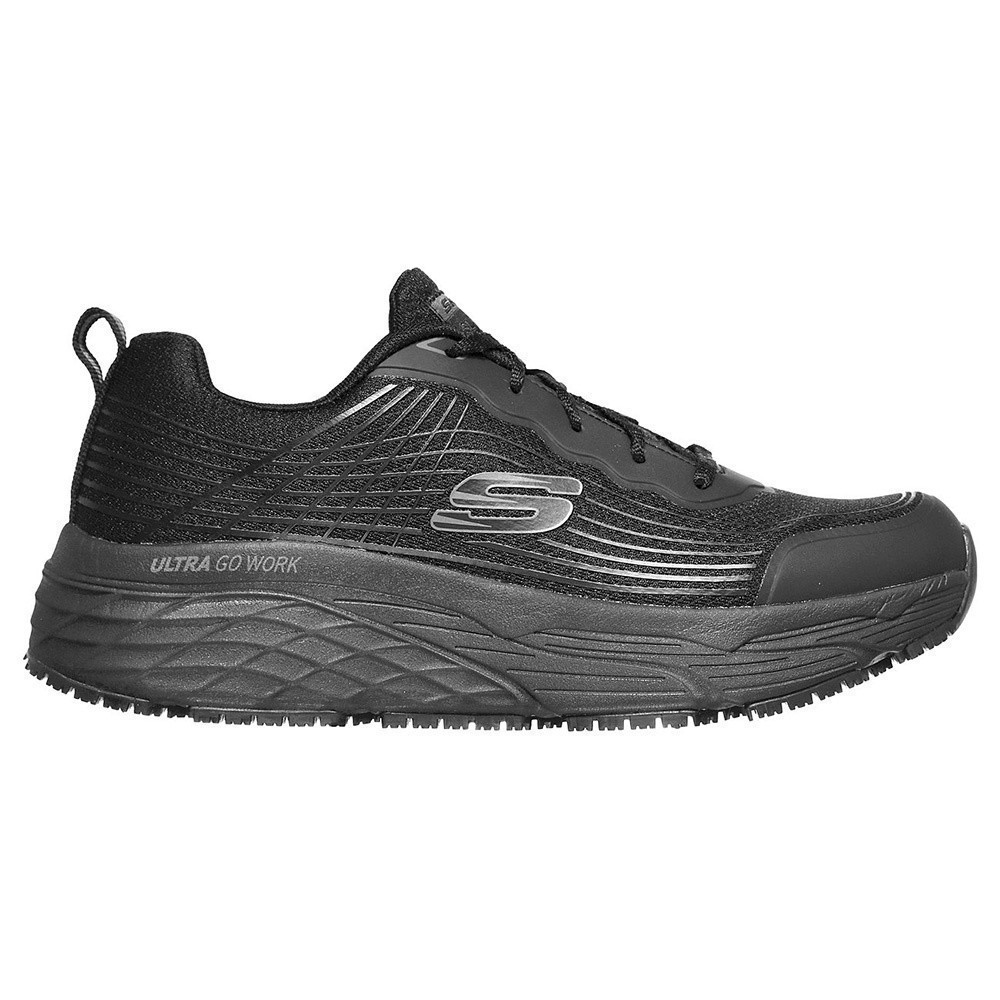 Skechers สเก็ตเชอร์ส รองเท้าทำงานผู้ชาย Men Work Max Cushioning Elite Slip Resistant Rytas Work Shoes - 200021-BLK