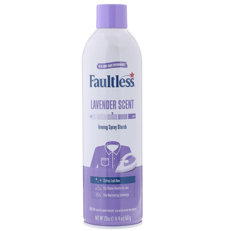 FAULTLESS ฟอลเลสสเปรย์อัดกลีบรีดผ้าเรียบสูตรลาเวนเดอร์ 585มล. [0017500207372]