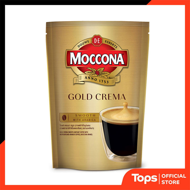 MOCCONA มอคโคน่าโกลด์เครมมาสมูทกาแฟสำเร็จรูปผสมกาแฟคั่วบดละเอียดถุงตั้ง 100กรัม [8851753095384]