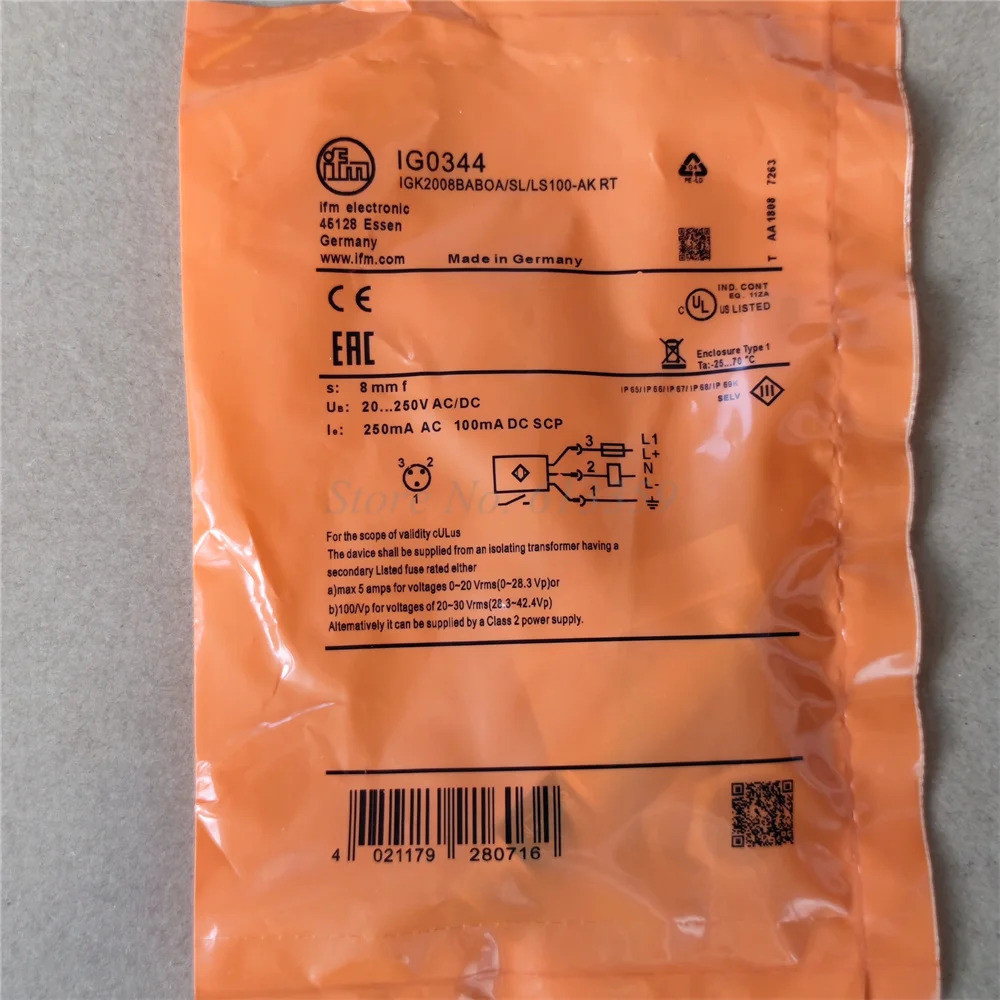 IG0341 IG0344 IG0345 IG0348 IG0349 IG0350 IG0351 เซ็นเซอร์สวิตช์ความใกล้ชิดแบบอินดัคทีฟ ใหม่ คุณภาพส