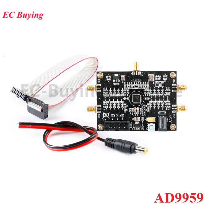 โมดูลกำเนิดสัญญาณ RF AD9959 DDS ความเร็วสูง คลื่นไซน์สี่ช่อง ประสิทธิภาพบอร์ด DDS เกินกว่า AD9854