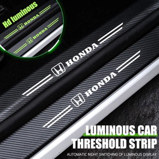 ชายบันไดรถยนต์ สติกเกอร์คาร์บอนไฟเบอร์เรืองแสง กันน้ำ คุณภาพ…