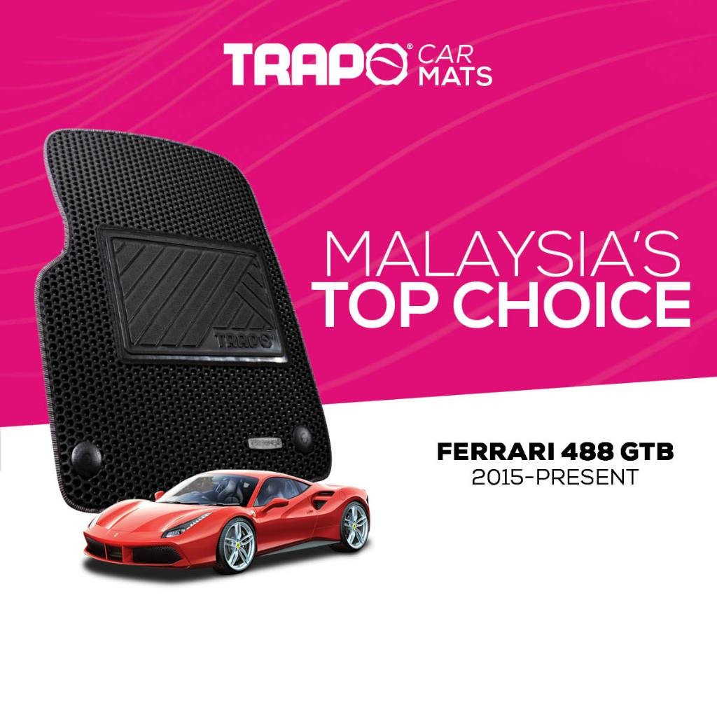 พรมปูพื้นรถยนต์ Trapo Ferrari 488 GTB (2015-ปัจจุบัน)