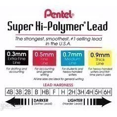 ไส้ดินสอ Pentel Ain STEIN ขนาด 0.3 และ 0.5 MM