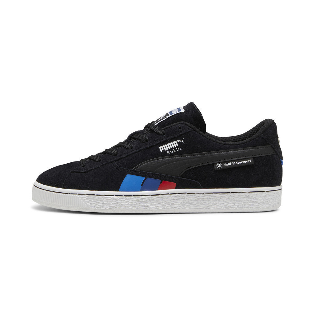 PUMA AUTO - รองเท้าผ้าใบยูนิเซ็กซ์ BMW M Motorsport Suede สีดำ  30834501