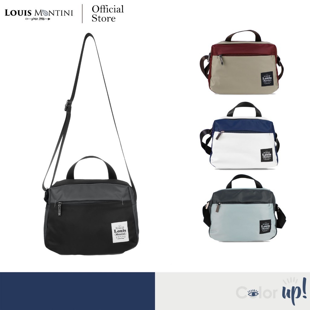 Louis Montini (Color Up) กระเป๋าสะพายข้าง ผ้าไนล่อน Shoulder Bag BSD04